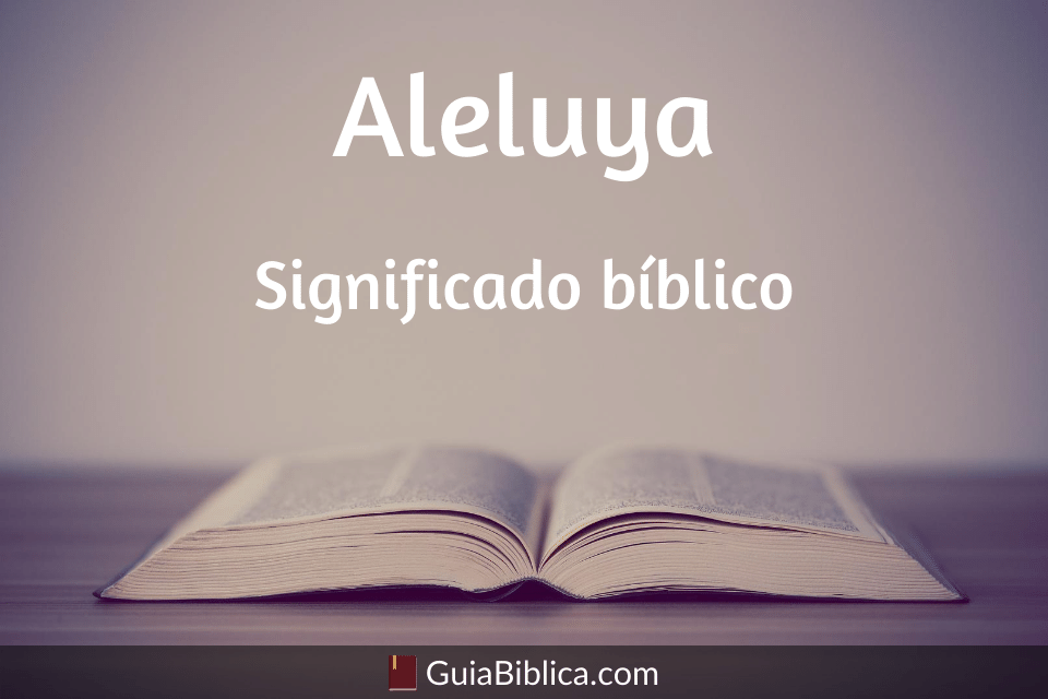 aleluya significado biblico